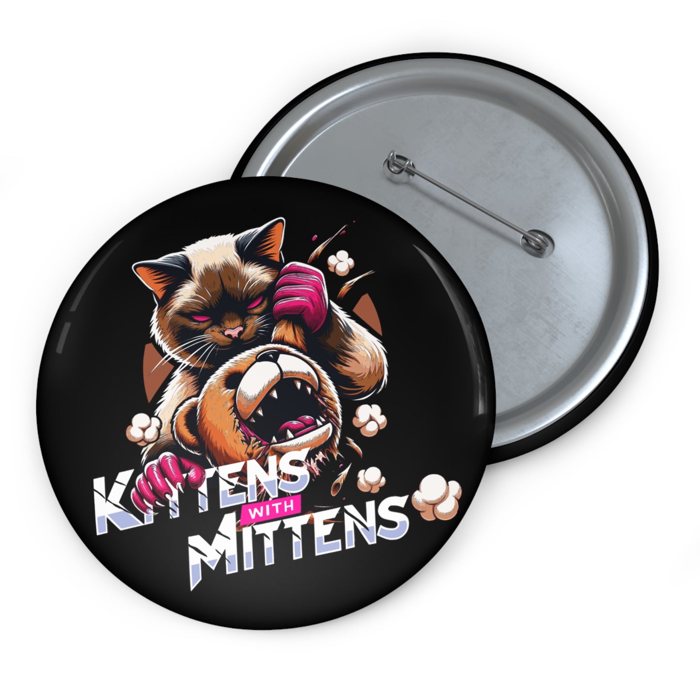 Kittens With Mittens Pin