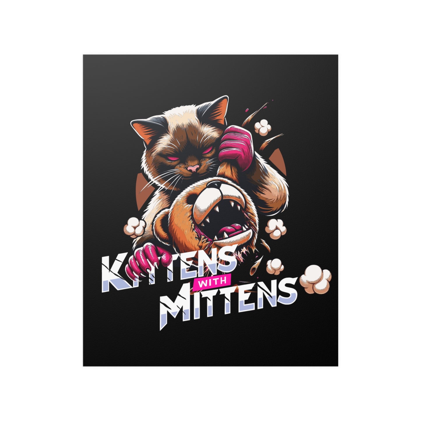 Kittens With Mittens Poster