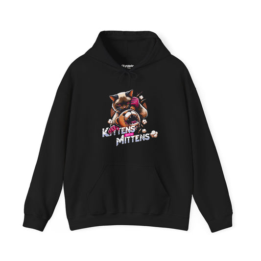 Kittens With Mittens Hooded Sweatshirt