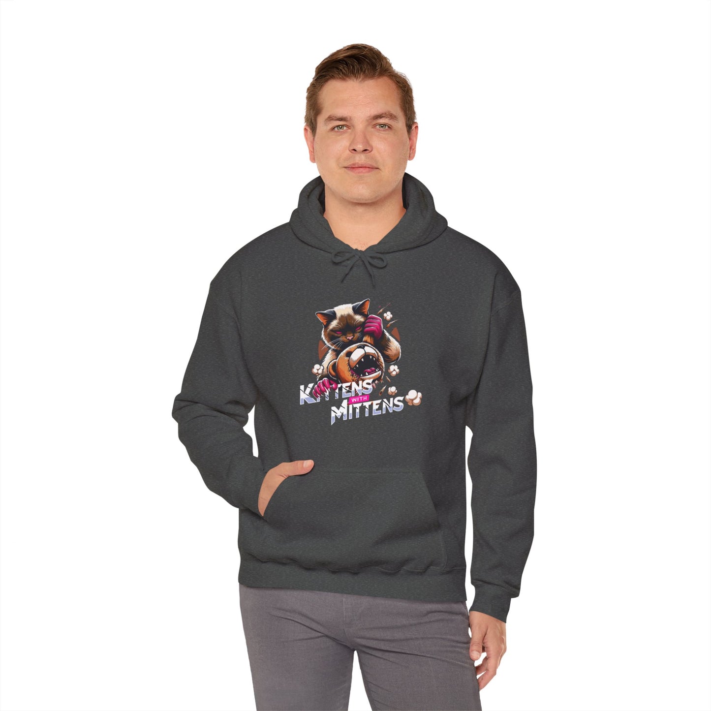 Kittens With Mittens Hooded Sweatshirt