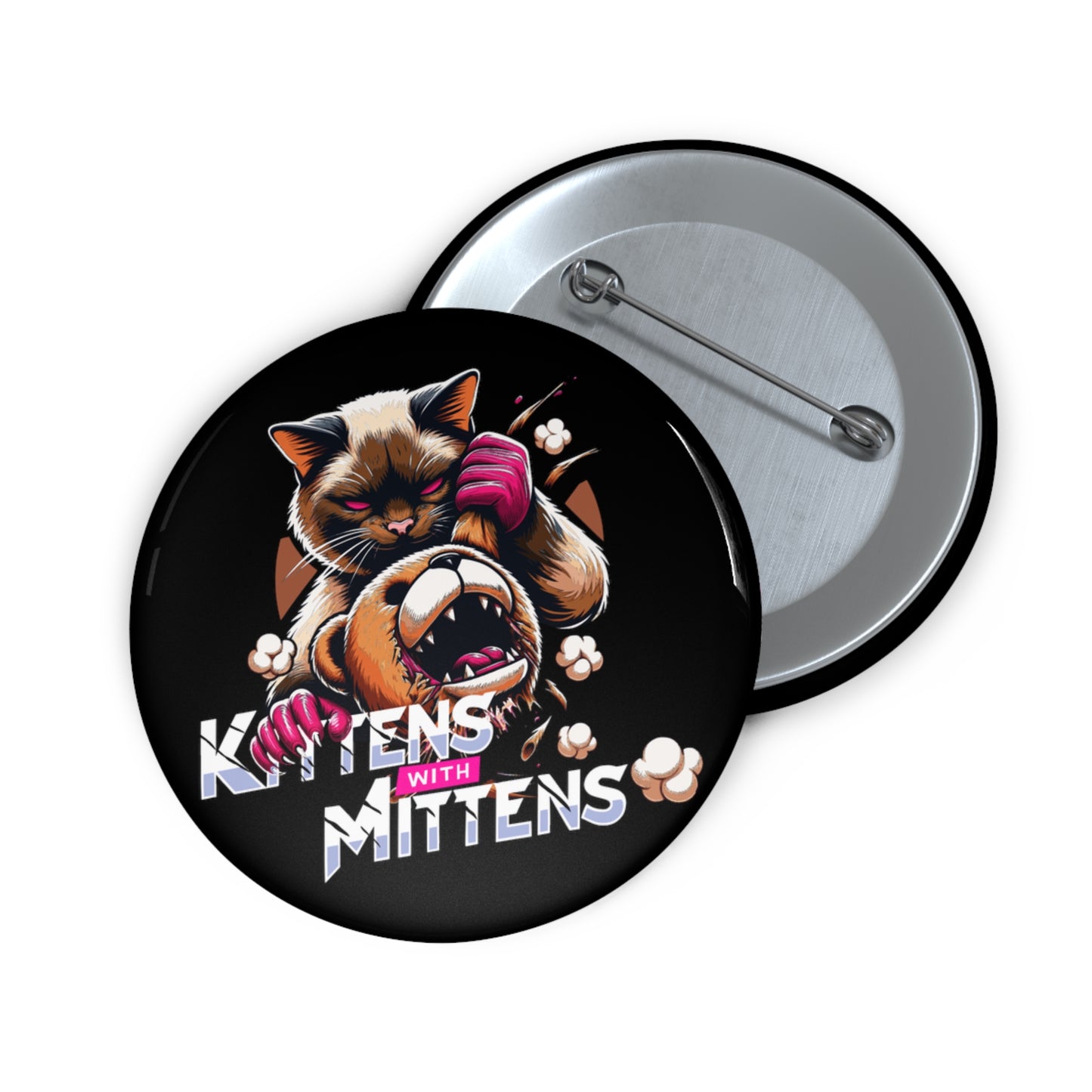 Kittens With Mittens Pin