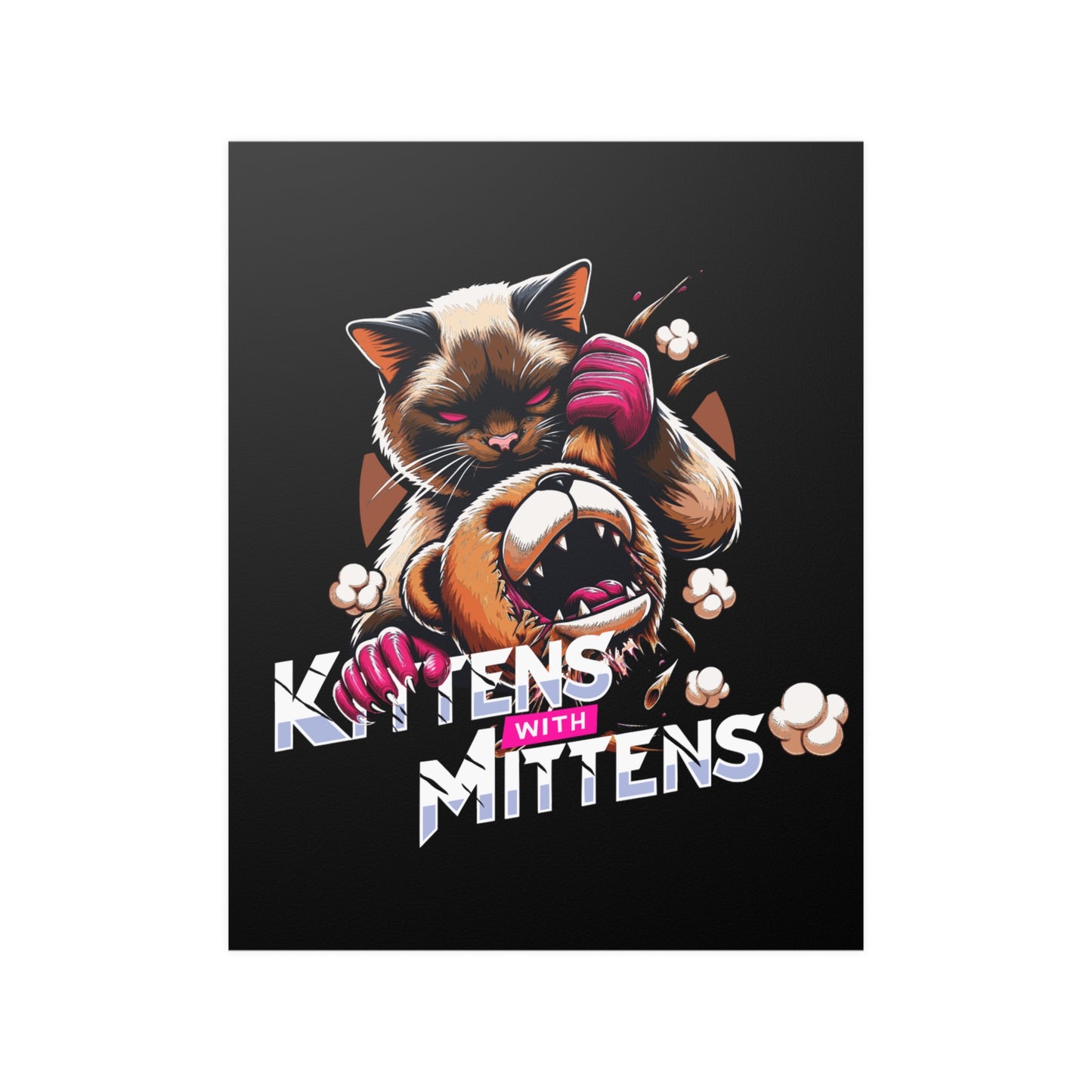 Kittens With Mittens Poster