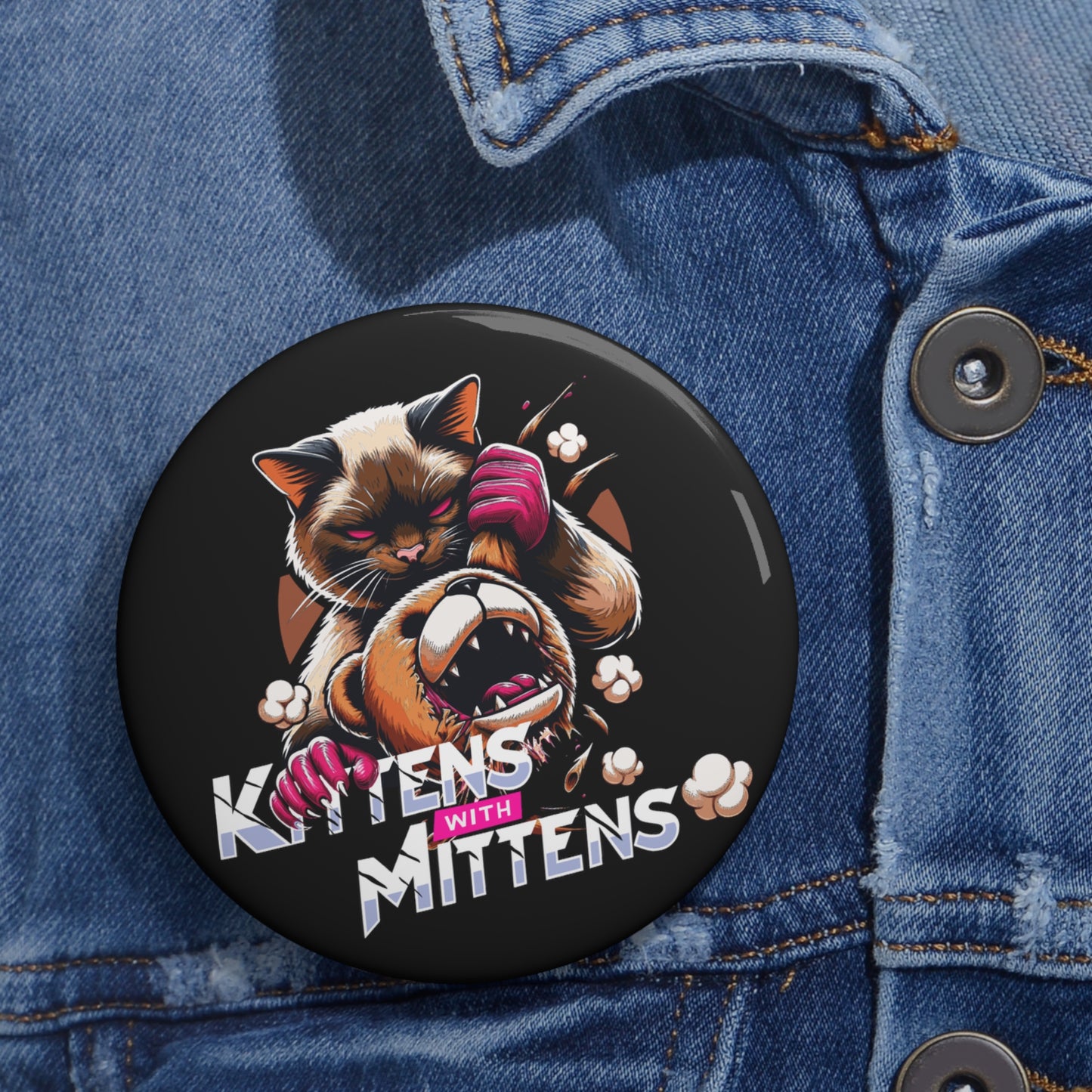 Kittens With Mittens Pin