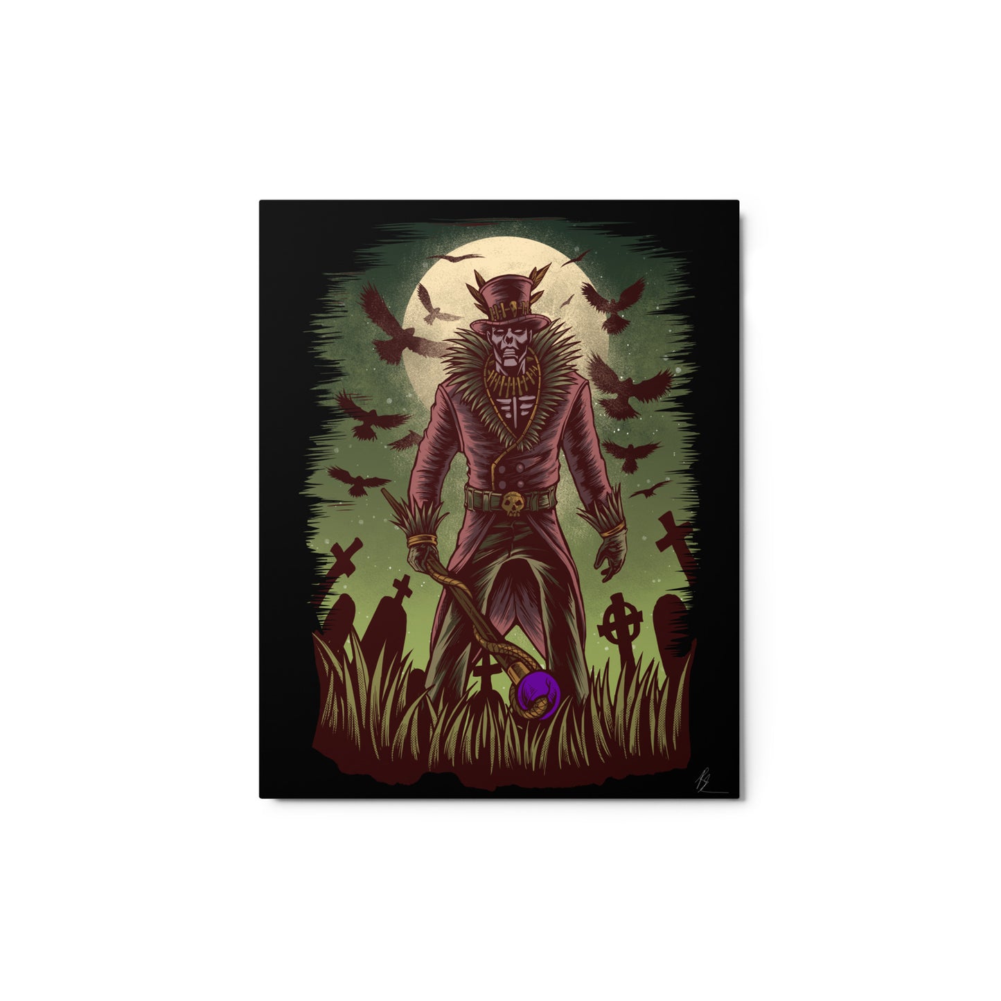 Baron Samedi Metal Print